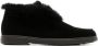 Santoni Shearling Slip-On Loafers Black Dames - Thumbnail 1