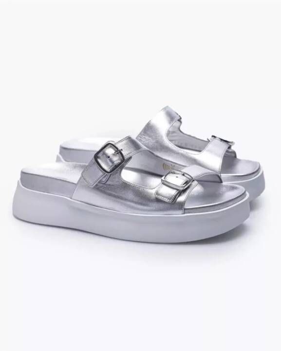 Santoni Sliders Grijs Dames