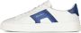 Santoni Witte Sneaker met Groene Inzetstukken White Heren - Thumbnail 1