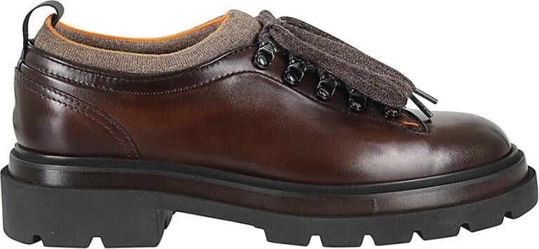 Santoni Stijlvolle Alpine Schoenen voor Outdoor Avonturen Brown Heren