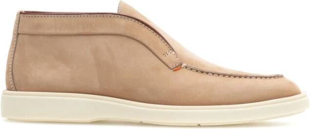 Santoni Stijlvolle Enkellaarzen Beige Heren