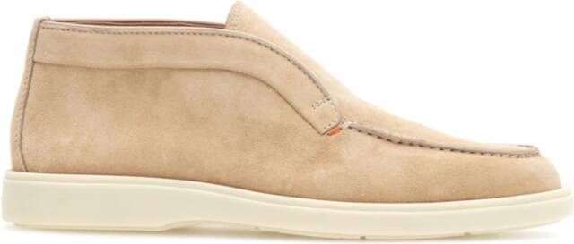 Santoni Stijlvolle Enkellaarzen Beige Heren