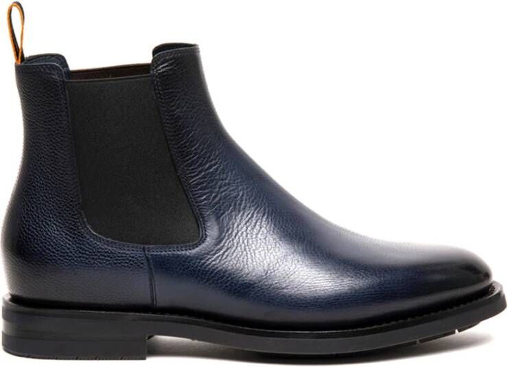 Santoni Stijlvolle Enkellaarzen Blue Heren