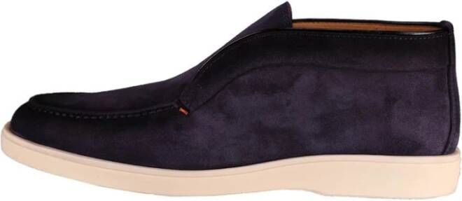 Santoni Stijlvolle Heren Loafers Blauw Heren