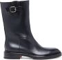 Santoni Stijlvolle Leren Dameslaars Black Dames - Thumbnail 1