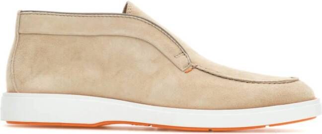 Santoni Stijlvolle Loafers voor Mannen Beige Heren