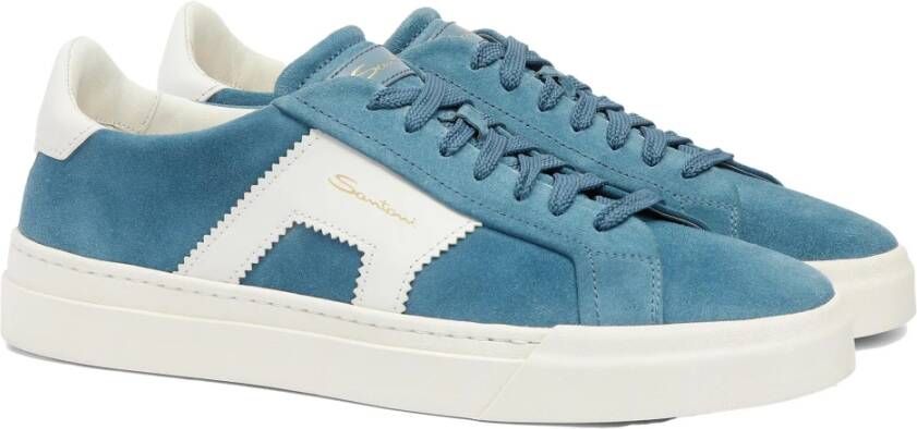 Santoni Stijlvolle Sneaker voor Heren Blue Heren