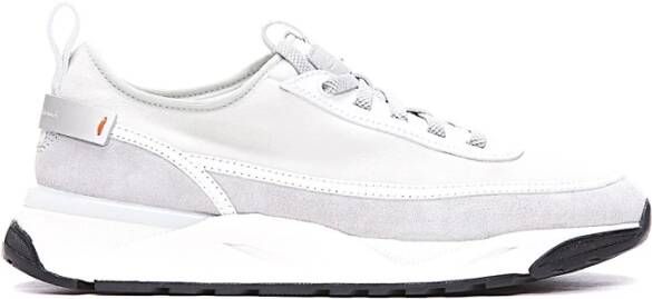 Santoni Stijlvolle Sneakers voor Buitensportavonturen White Heren