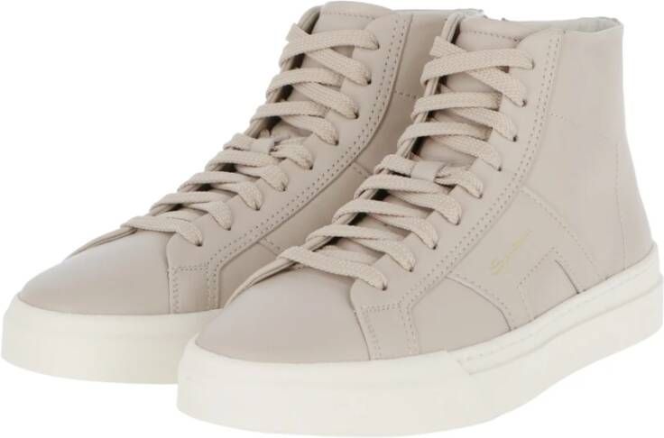 Santoni Stijlvolle Sneakers voor Heren Beige Heren