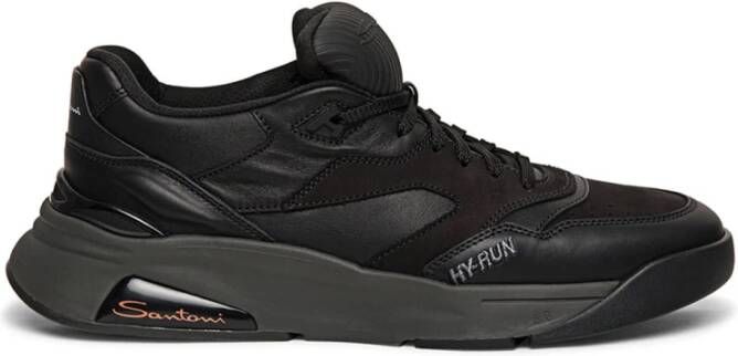 Santoni Stijlvolle Sneakers voor Heren Black Heren