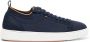 Santoni Stretch Gebreide Slip-On Sneaker Blue Heren - Thumbnail 1