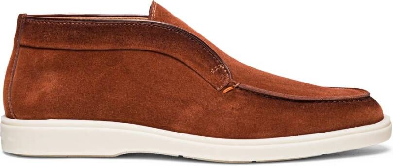 Santoni Suede Desert Boot Brown Heren