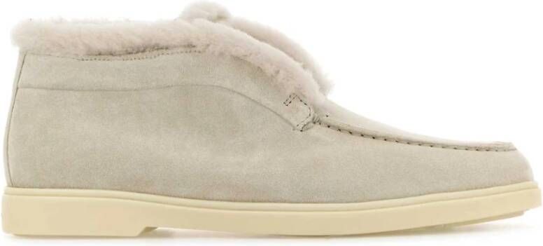 Santoni Suede enkellaarzen Gray Dames