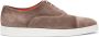 Santoni Suede Oxford Derby Schoen Brown Heren - Thumbnail 1