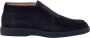 Santoni Suede Slip-on Laars Blue Heren - Thumbnail 1