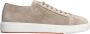 Santoni Suede Sneakers Beige Heren - Thumbnail 1