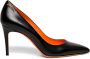 Santoni Tijdloze leren hoge hak pomp Black Dames - Thumbnail 1