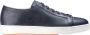 Santoni Verwoeste leren sneakers Blauw Heren - Thumbnail 1