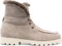 Santoni Wandelschoenen met shearling in taupe grijs Beige Dames - Thumbnail 1