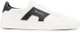 Santoni Witte Lage Sneakers van Leer met Dubbele Gesp Detail White Heren - Thumbnail 1