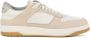 Santoni Witte Leren Sneakers Grote White Heren - Thumbnail 1