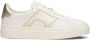 SANTONI Lage Sneakers Dames 61070 Maat: 39 5 Materiaal: Leer Kleur: Wit - Thumbnail 1