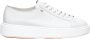 Santoni Witte Leren Sneakers met Voorsluiting White Dames - Thumbnail 1