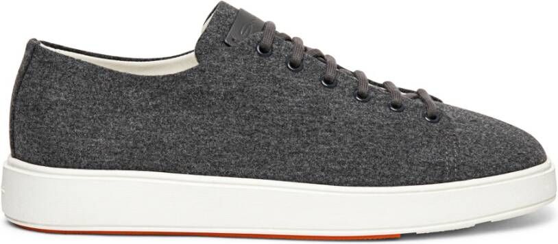 Santoni Wollen sneaker voor heren Gray Heren