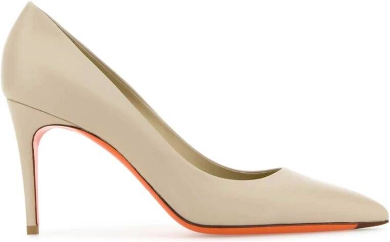 Santoni Zandleren Pumps 9 cm Hak Beige Dames