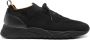 Santoni Zwarte Gebreide Sneakers met Nubuck Leer Black Heren - Thumbnail 1