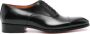 Santoni Zwarte Gepoetste Leren Oxford Schoenen Black Heren - Thumbnail 1