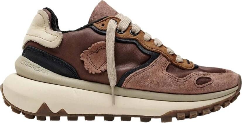 Satorisan Chacrona Metta Premium Sneakers Brown Dames