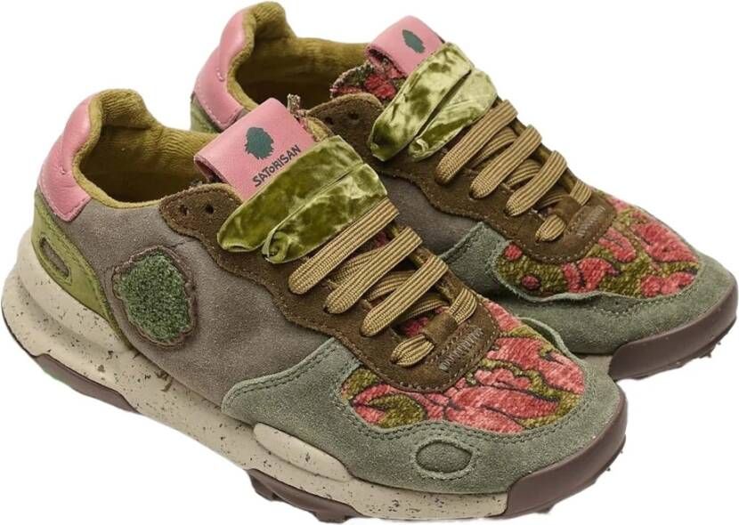 Satorisan Chacrona Suède Sneakers Green Dames