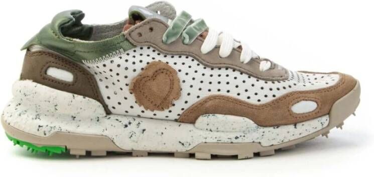 Satorisan Laser-Cut Leren Sneaker Chacrona Multicolor Dames