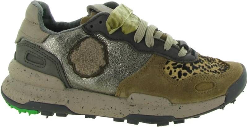 Satorisan Luipaardprint Schoenen Warm Taupe Multicolor