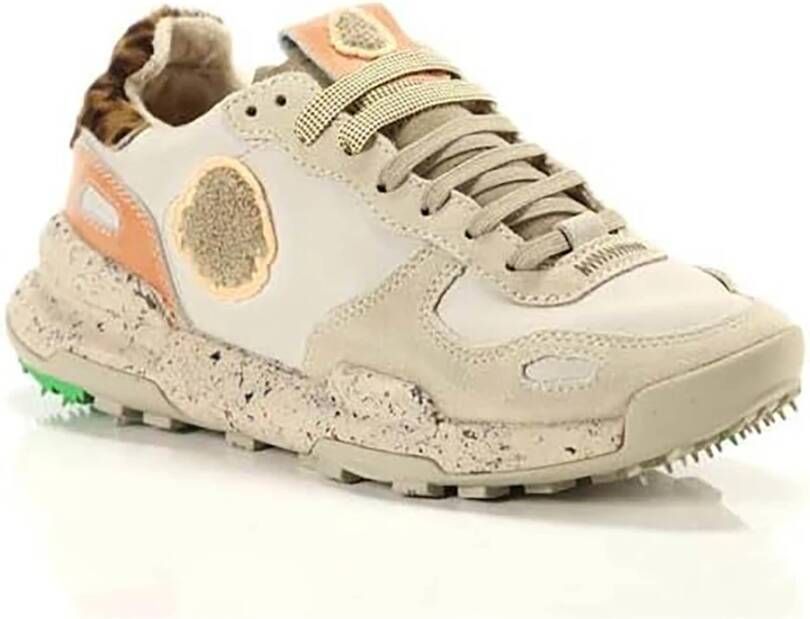 Satorisan Lichtgrijze Chacrona Premium Sneakers Beige Dames