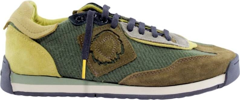 Satorisan Psychedelische Khaki Sneakers Green Heren