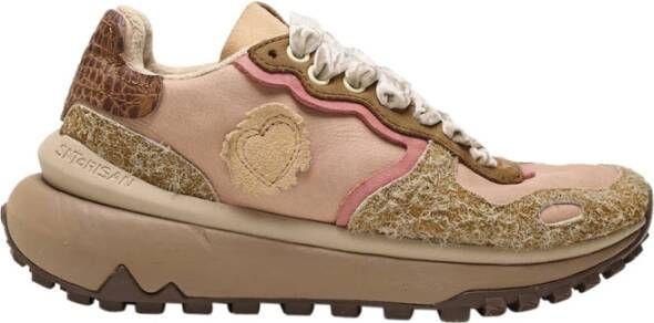 Satorisan Sneakers voor moderne vrouwen Beige Dames