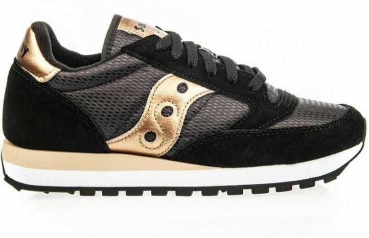 Saucony Zwarte Sneakers Logo Voor Nylon Rubber Black Dames