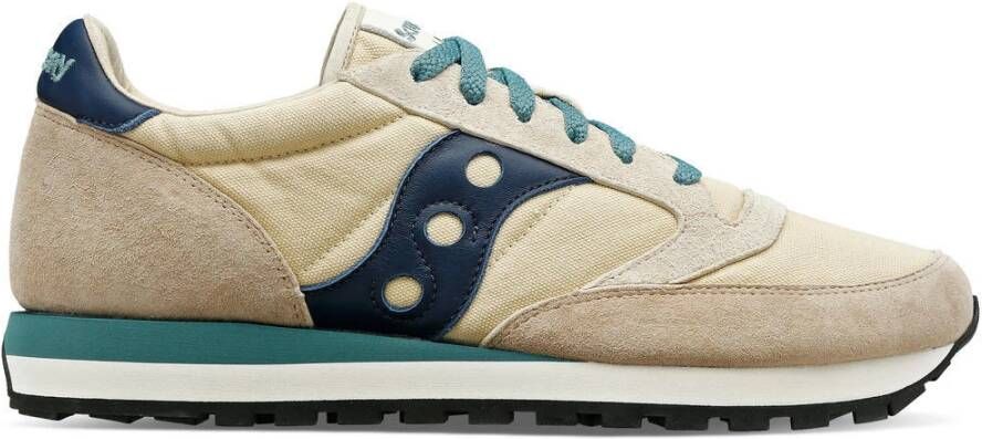 Saucony Beige en Blauwe Stijlvolle Sneakers Beige Heren