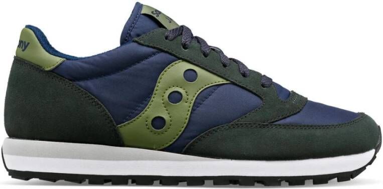 Saucony Originele Jazz Logo Groene Sneakers Blue Heren