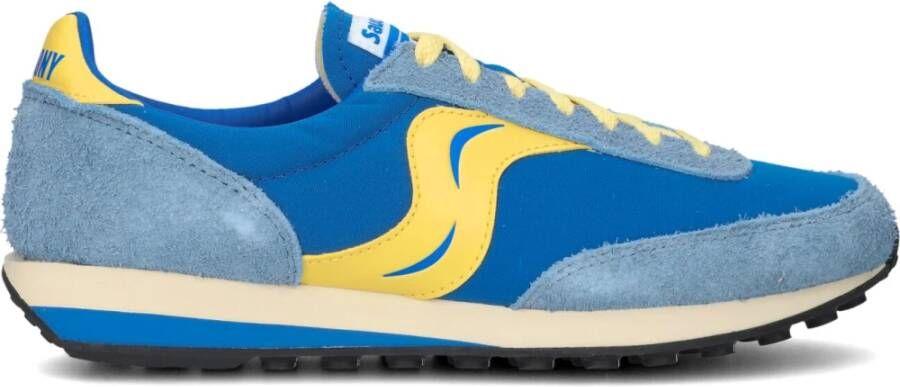 SAUCONY Lage Sneakers Dames Trainer 80 Maat: 45 Materiaal: Suède Kleur: Blauw