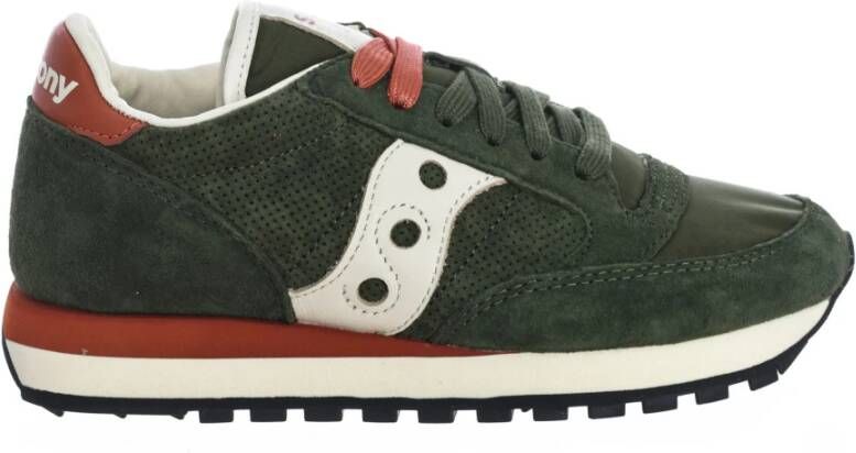 Saucony Comfortabele en stijlvolle sneakers met nylon en suède Green Heren