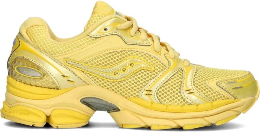 Saucony Gele Mesh Dames Sneakers Progrid Triumph Yellow Dames