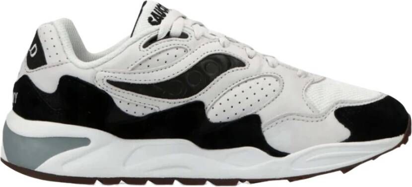 Saucony Zwart Wit Grid Shadow 2 Sneakers White Heren