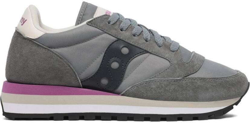 Saucony Grijze Sneakers Triple Tussenzool Comfort Gray Dames