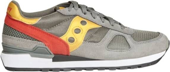 Saucony Sneaker Shadow in suede con dettagli in pelle