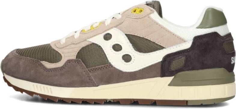 SAUCONY Lage Sneakers Shadow 5000 M Maat: 43 Materiaal: Leer Kleur: Bruin