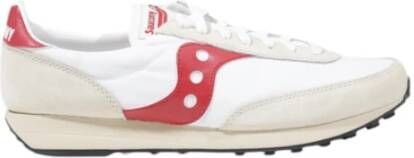 Saucony Heren Sneakers Leer Textiel Synthetisch Collectie White Heren