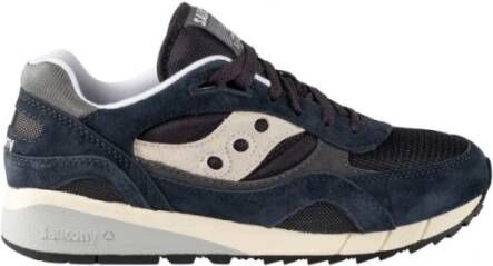 SAUCONY Lage Sneakers Heren Shadow 6000 M Maat: 45 Materiaal: Suède Kleur: Blauw